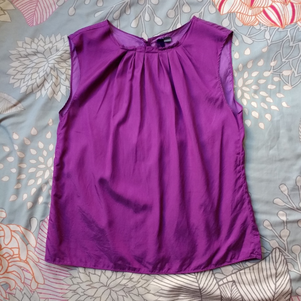 Jack BB Dakota Purple Jewel Tone Top size Large